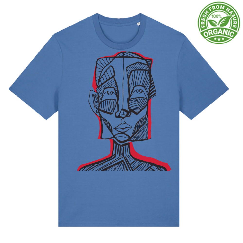 Afrikans Head - Vittoria Convertito - Organic T-Sh - Image 4