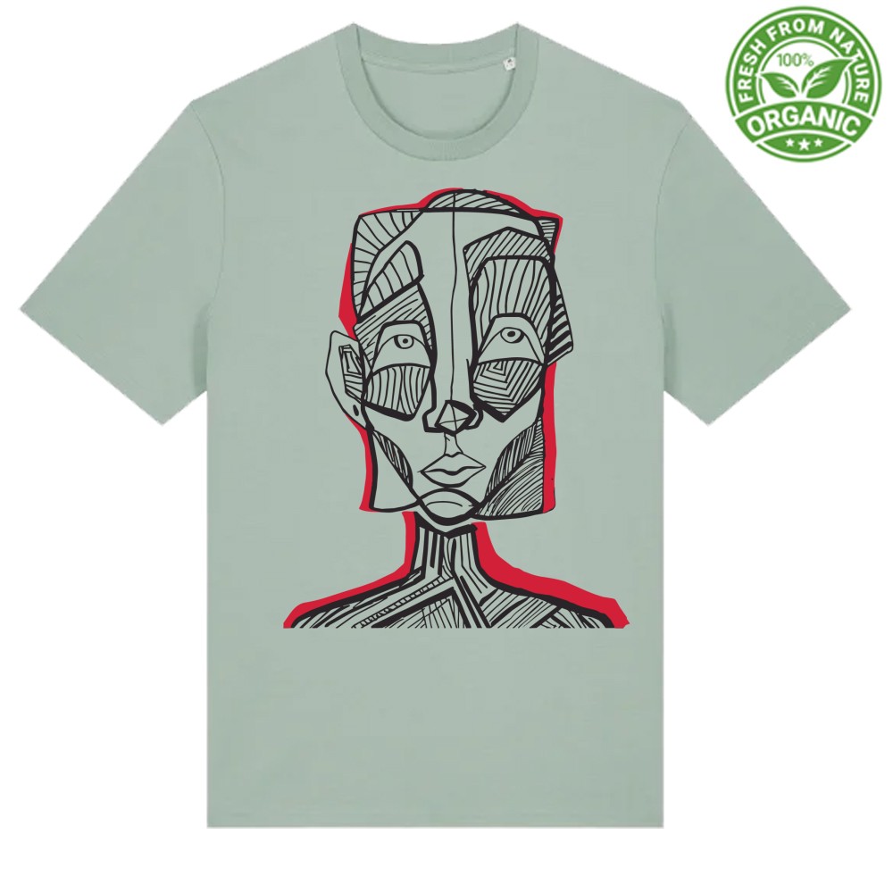 Afrikans Head - Vittoria Convertito - Organic T-Sh