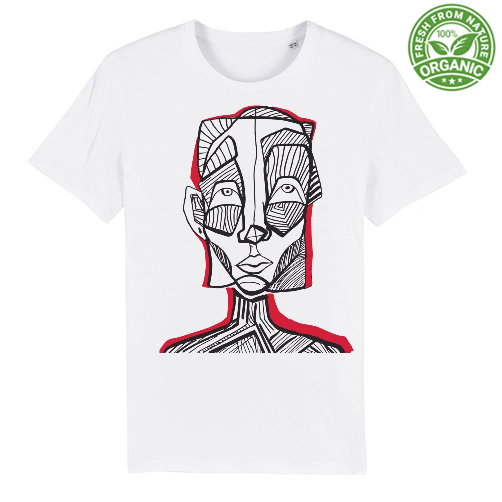 Afrikans Head - Vittoria Convertito - Organic T-Sh - Image 5