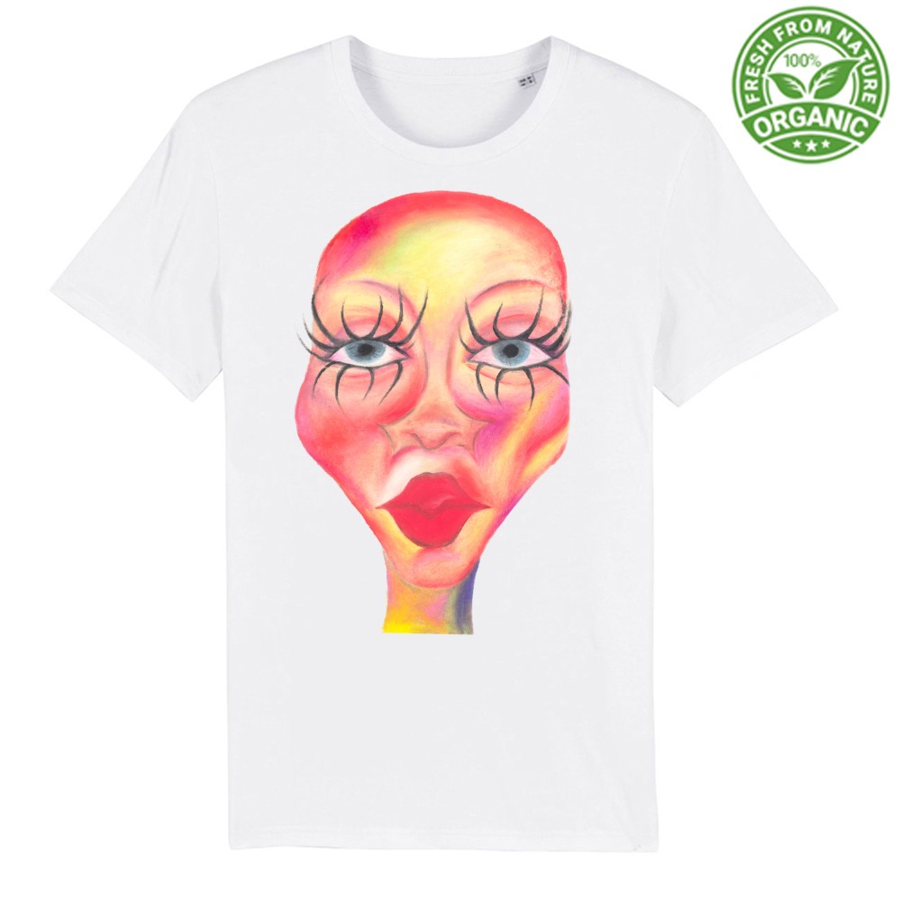Fashion Head - Vittoria Convertito - Organic T-Shirt - Image 2