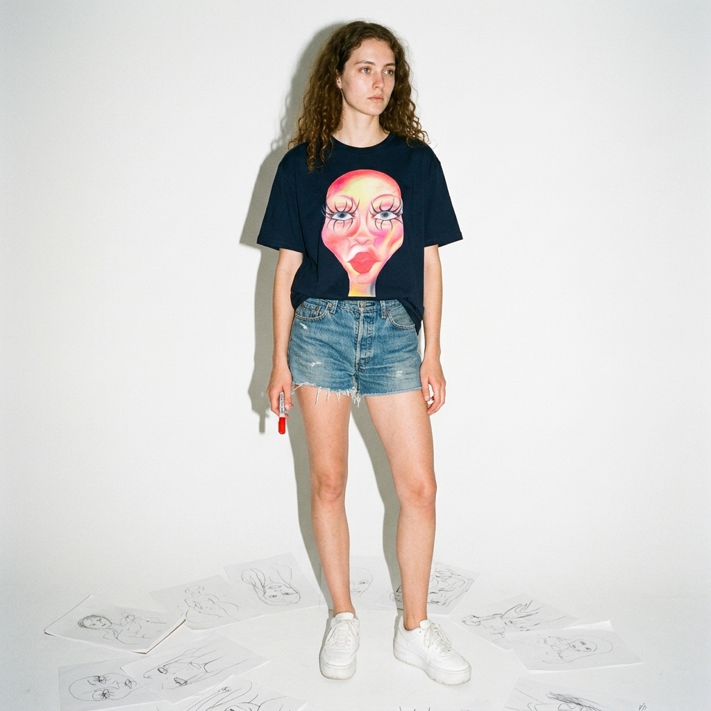 Fashion Head - Vittoria Convertito - Organic T-Shirt