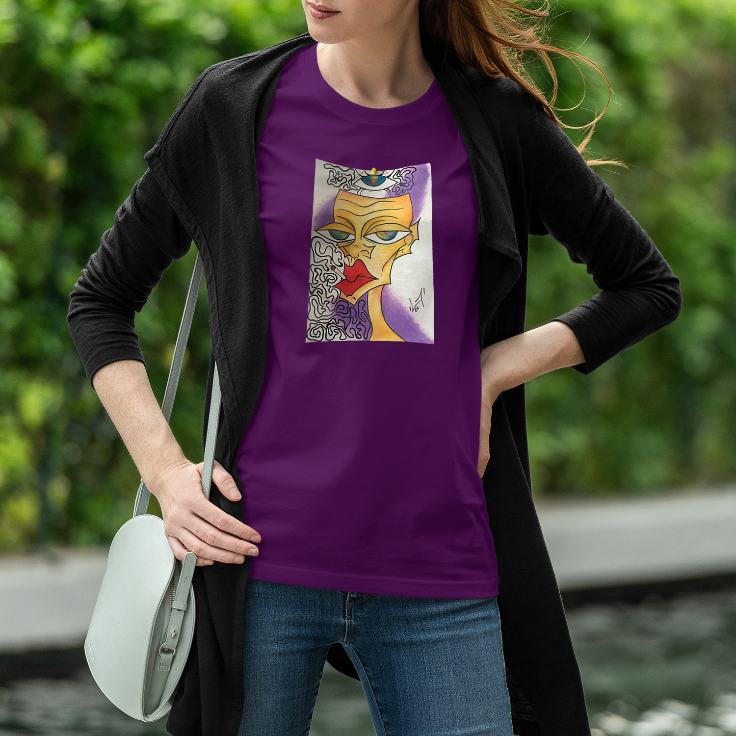 Lady - Vittoria Convertito - Organic T-Shirt - Image 5