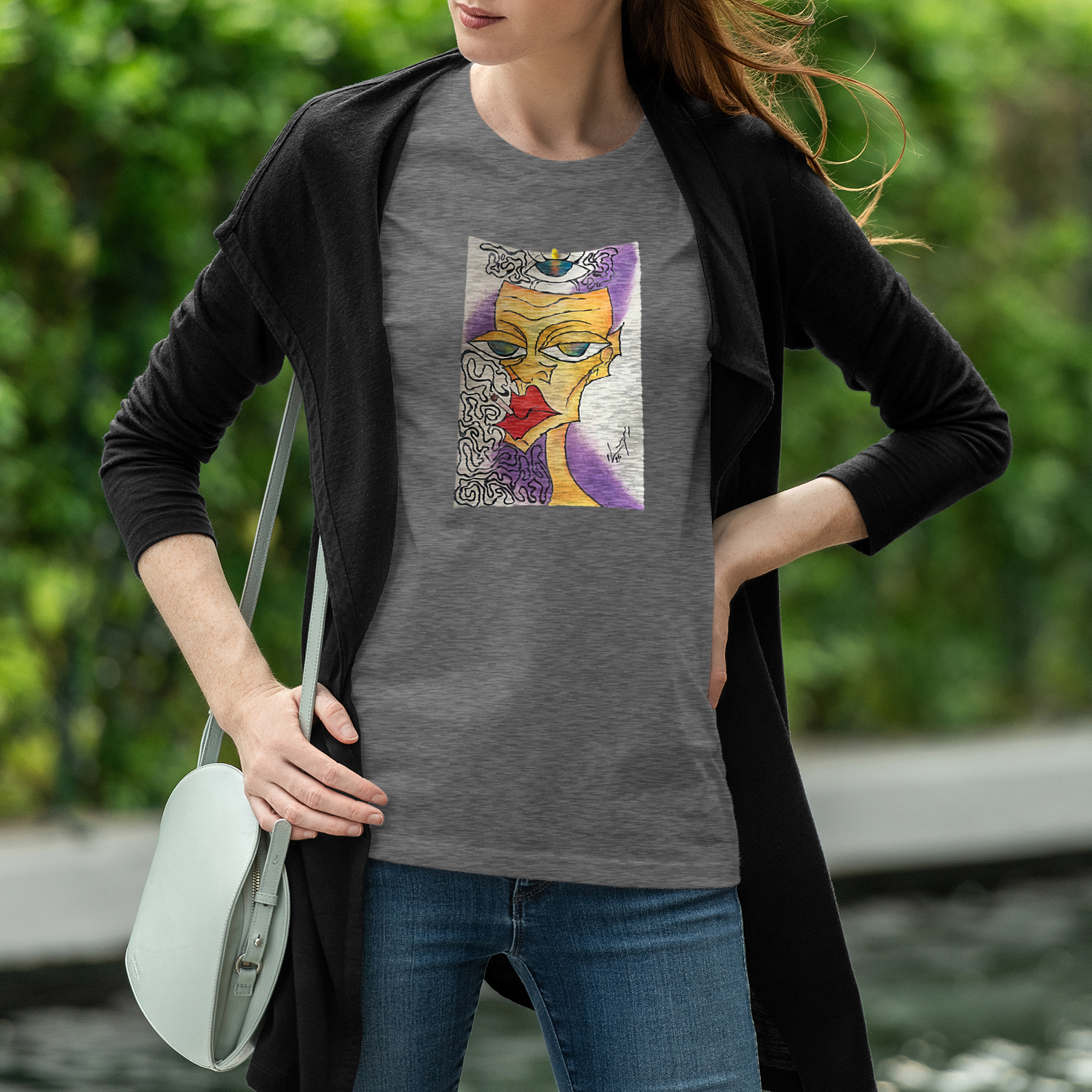 Lady - Vittoria Convertito - Organic T-Shirt - Image 4