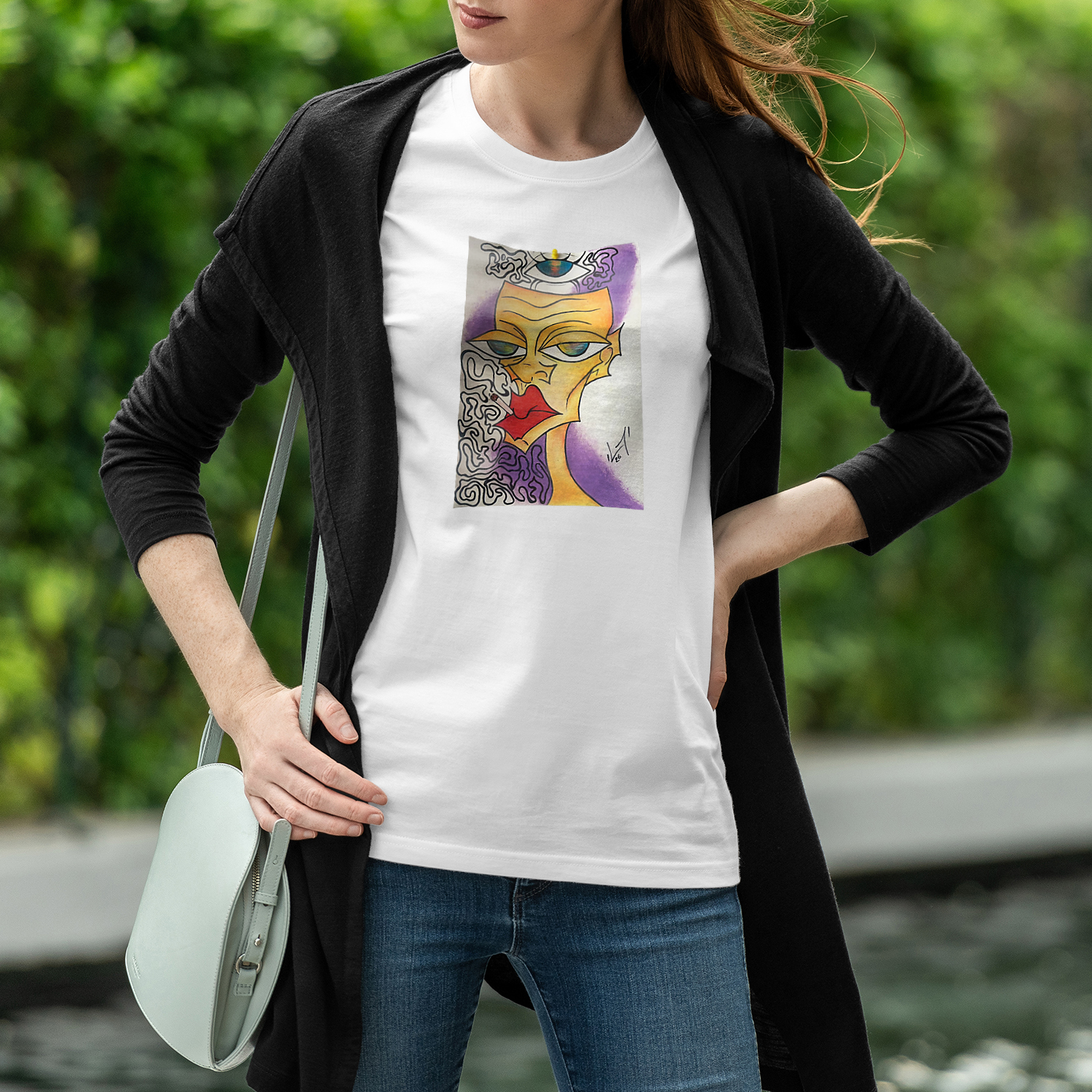 Lady - Vittoria Convertito - Organic T-Shirt - Image 6